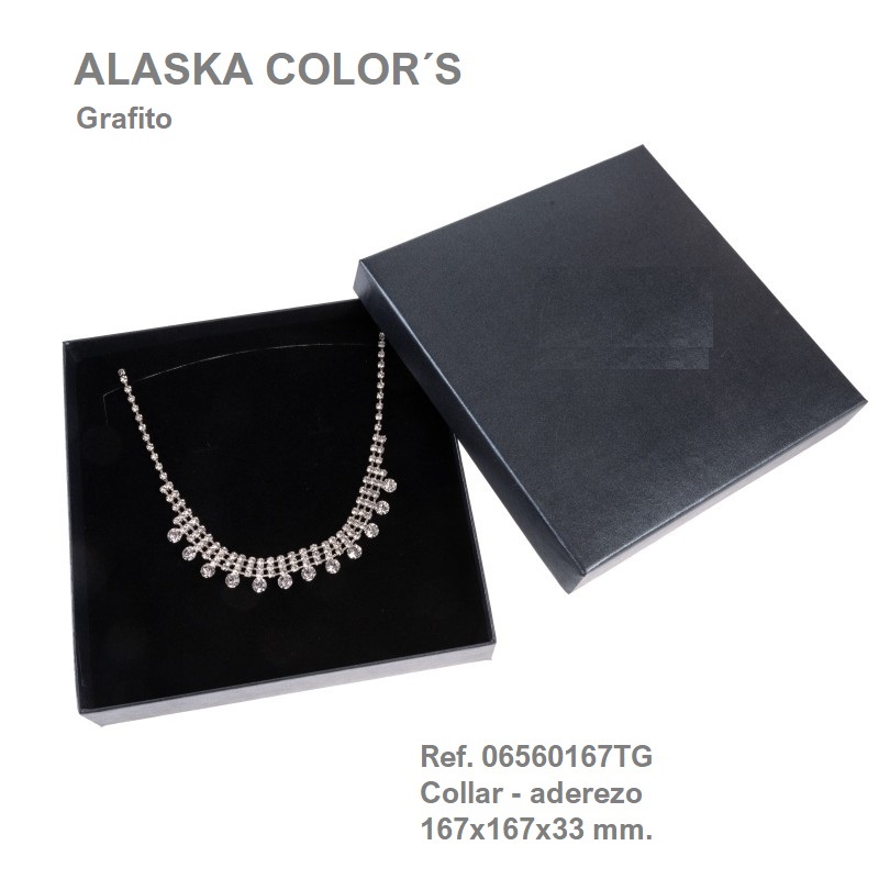 Alaska Color's GRAPHITE necklace 167x167x33 mm.